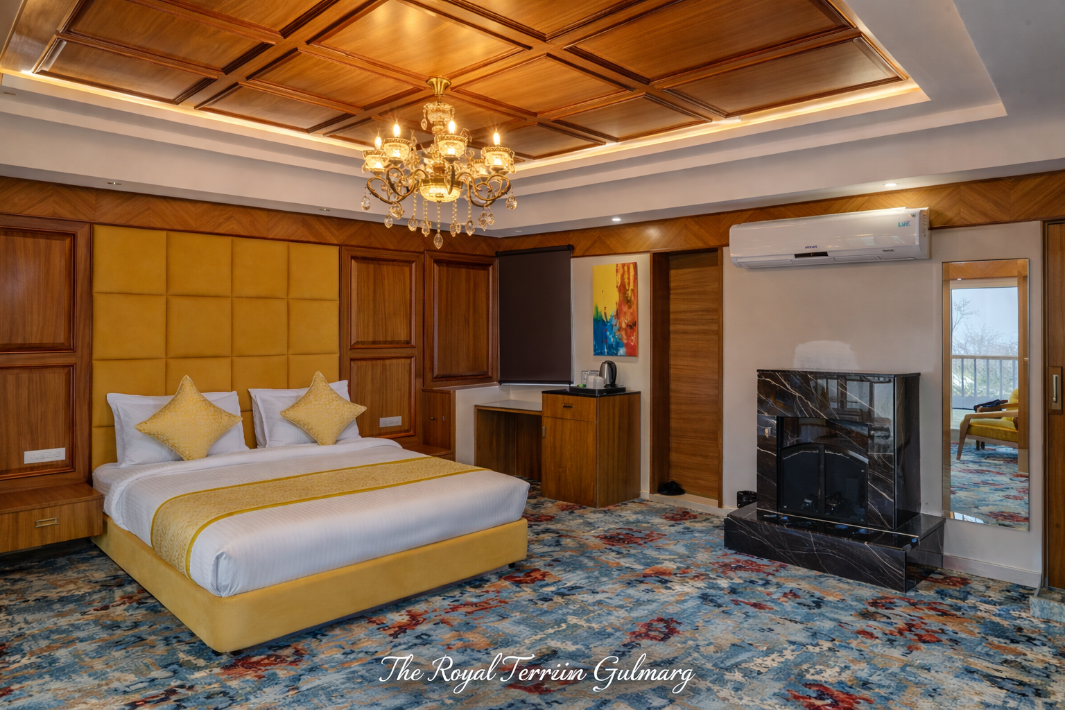 Suite at The Royal Terrain Tangmarg — premium luxury suite with mountain views